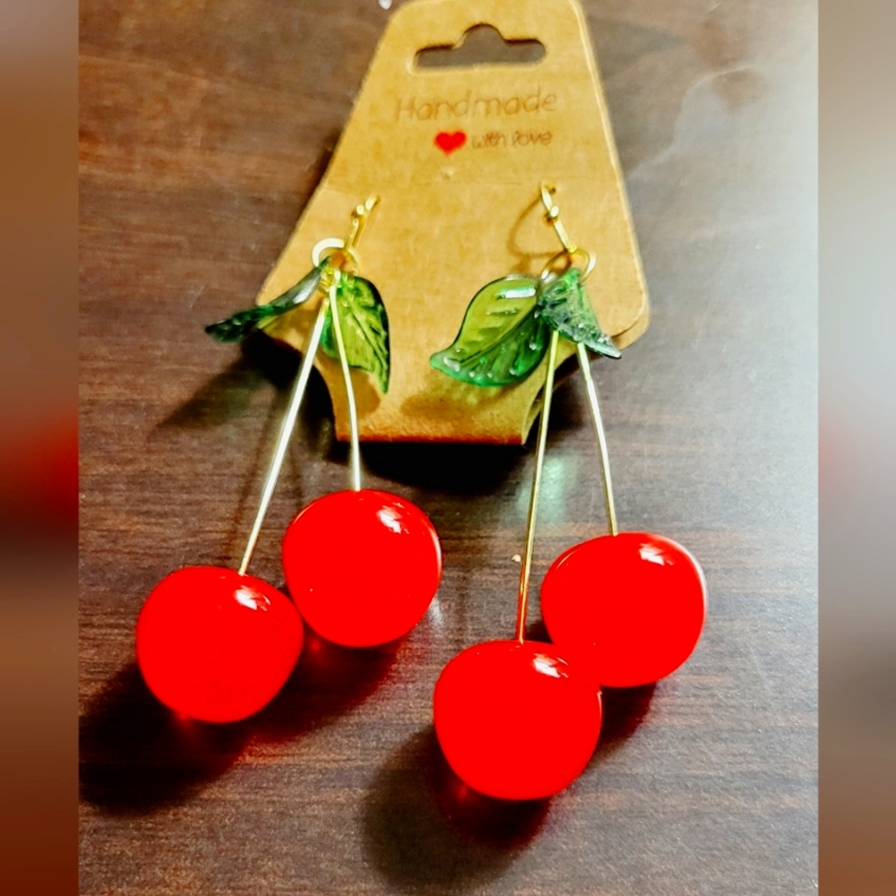 Cherries earrings